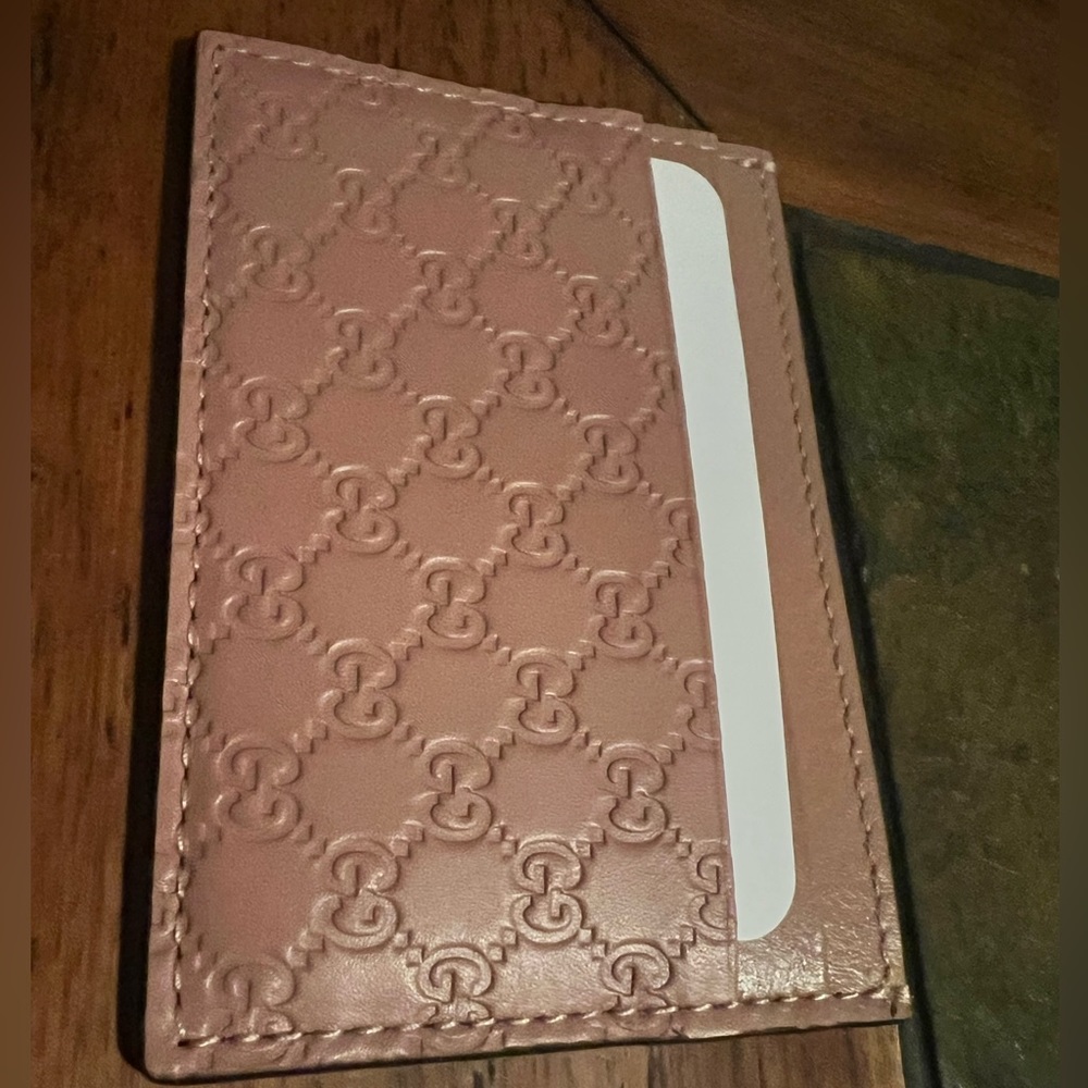 Gucci Card Wallet - Pink